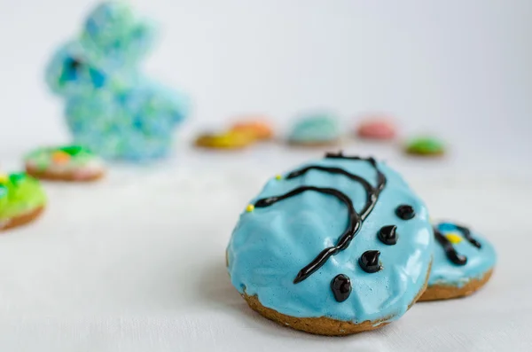 Biscoitos de gengibre caseiros de Páscoa — Fotografia de Stock