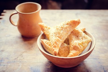 Kase taze pişmiş ev yapımı pasta