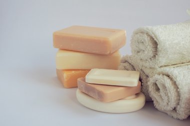 Spa ayarı ile doğal sabunlar