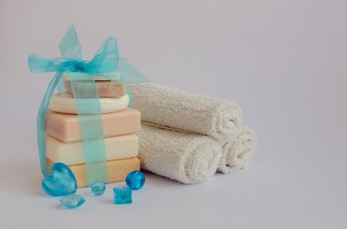 Spa ayarı ile doğal sabunlar