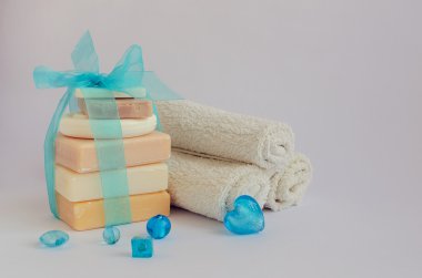 Spa ayarı ile doğal sabunlar