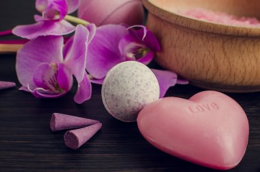 Spa ve sağlıklı yaşam ayarı ile doğal sabun