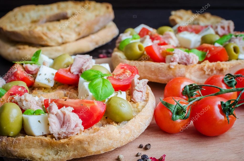 Italian Appetizer Friselle Stock Photo Image By C Nellisyr