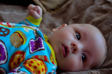 Güzel bebeğin parlak görüntü