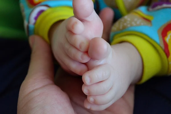 Schattig voeten van baby — Stockfoto