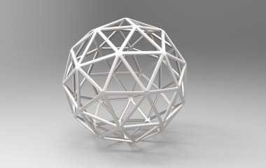 arka plan ile 3D render Küre