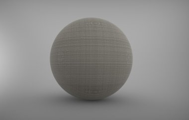 arka plan ile 3D render Küre