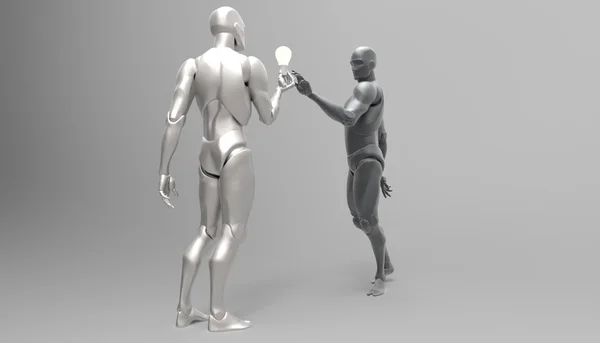 yeni bir fikir ile 3D insan tutun ampul