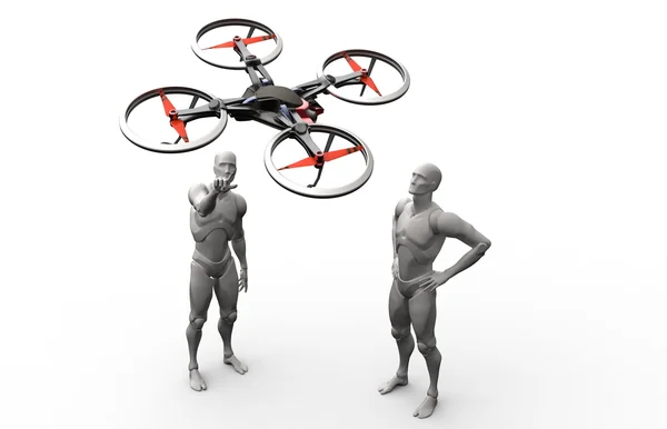 quadcopter ile 3D insan oyun.