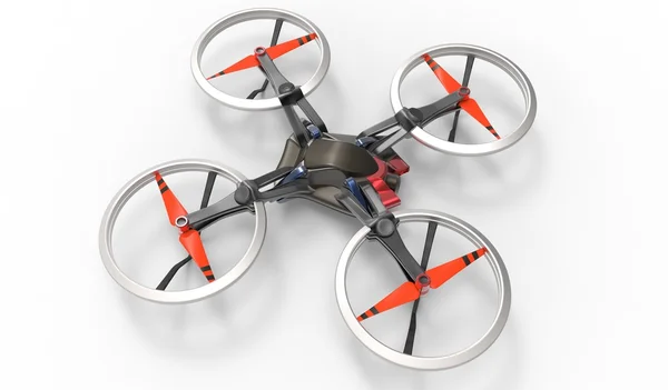 3D quadcopter juego humano con quadcopter . —  Fotos de Stock