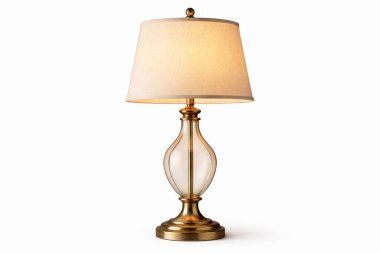 Temiz cam tabanı ve gölgesi olan şık iç aydınlatma armatürü