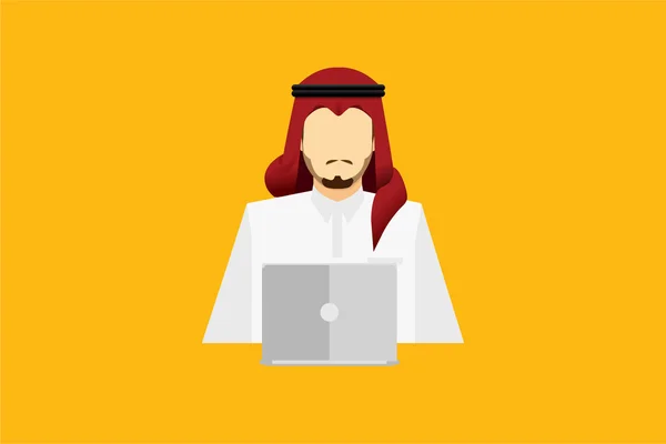 Personagem árabe saudi — Fotografia de Stock