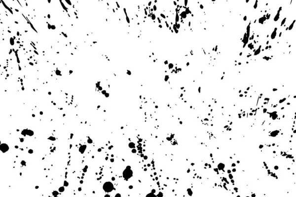 Soyut vektör grunge illüstrasyonu. Beyaz arka planda siyah boya lekeleri. Rastgele lekeler, damlalar, lekeler, mürekkep izleri. Dağınık el yapımı doku afişi. Kaotik dinamik fırça darbeleri. Boşluğu kopyala