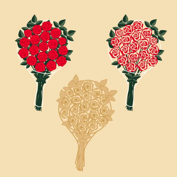 Küme gül demetleri.