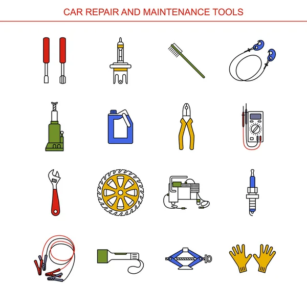 Araba tamir ve bakım araçları.