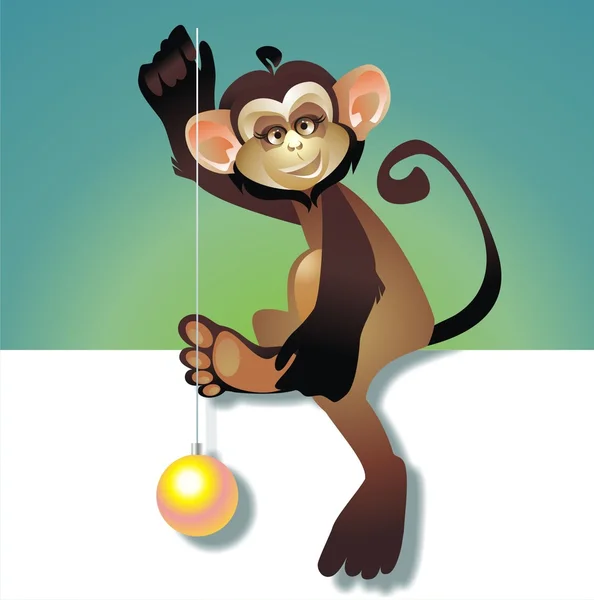 Macaco ano novo — Fotografia de Stock