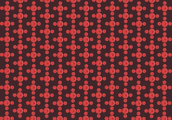 Koyu arka plan ile kırmızı çiçek desen vektör