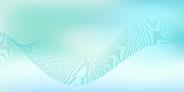 Yumuşak kış gradyanı mavi arka plan. Dinamik akış çizgisi desenli minimalist arka plan tasarımı. Pankart, sunum, reklam, ürün gösterimi için tasarım.