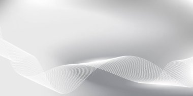 Akan Çizgilerle Minimalist Beyaz Gri Gradyan Arkaplanı.