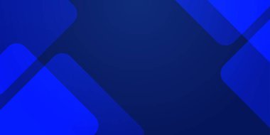 Teknoloji ve Kurumsal iş sunumu için üst üste binen kareler içeren soyut mavi geometrik arkaplan