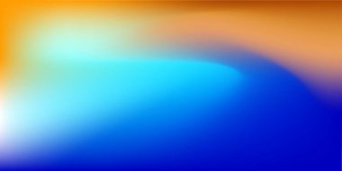 Soyut pastel gradyan güneşli gökyüzü renkleri. Bulanık mavi ve turuncu renkler. Yumuşak renkli gökkuşağı renkleri. Gün batımı veya gündoğumu arkaplanı