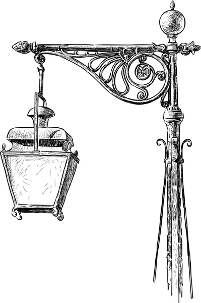 Oude lantaarn — Stockvector