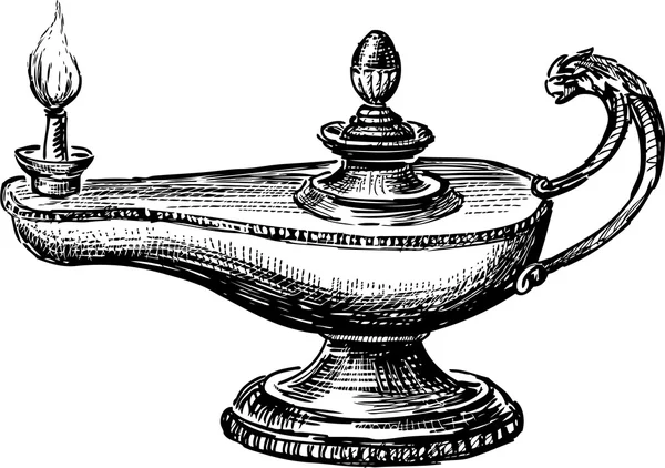 eski yağ lambası
