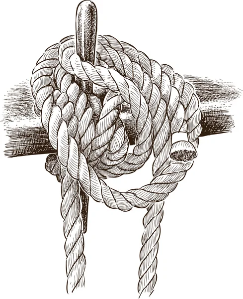 Набросок веревки — стоковый вектор