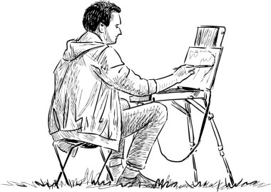 açık havada öğrenci boyalar