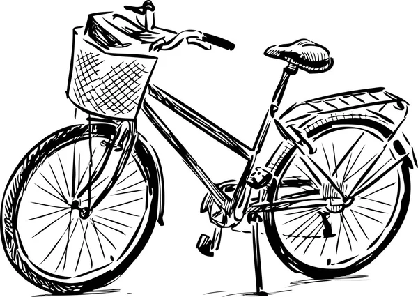 Boceto de una bicicleta — Archivo Imágenes Vectoriales