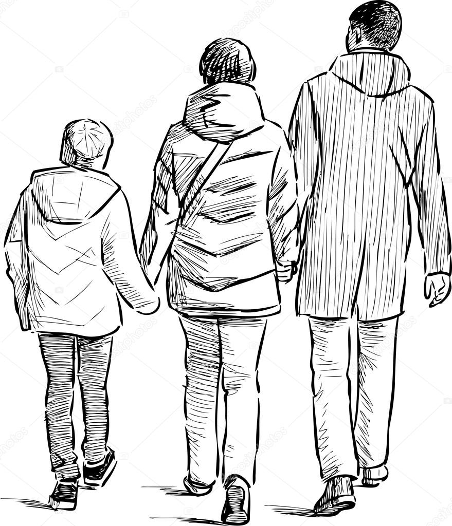 100,000 Drawing of family Vector Images | Depositphotos