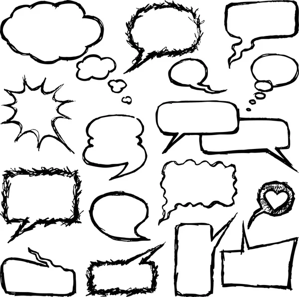 Konuşma seti doodles