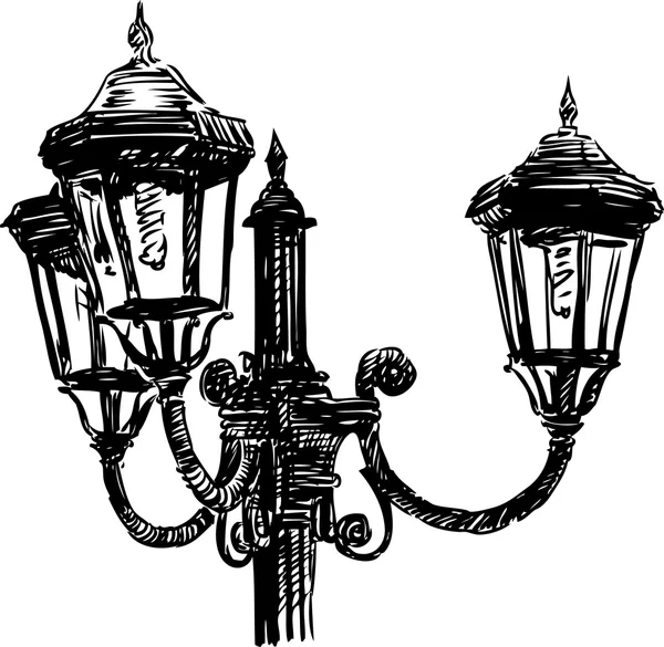 Luz de calle Vintage — Archivo Imágenes Vectoriales