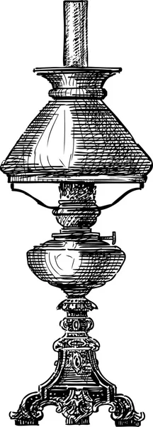 Lampe de table obsolète — Image vectorielle