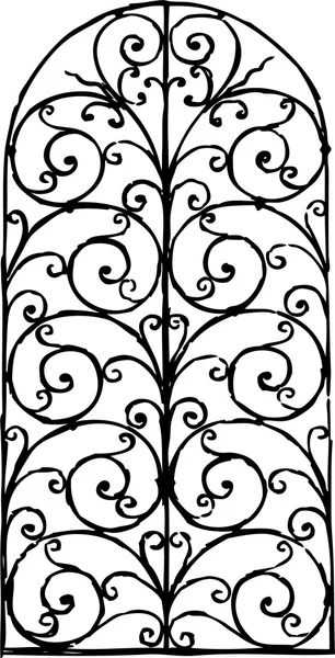 Vintage window grill — Stock Vector