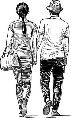 Genç çift bir tarih için