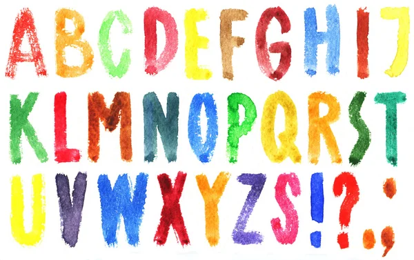 El çizimi alfabe — Stok fotoğraf