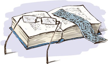 kitap ve gözlük