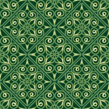 Süslü tasarım elementlerinin kusursuz soyut deseni