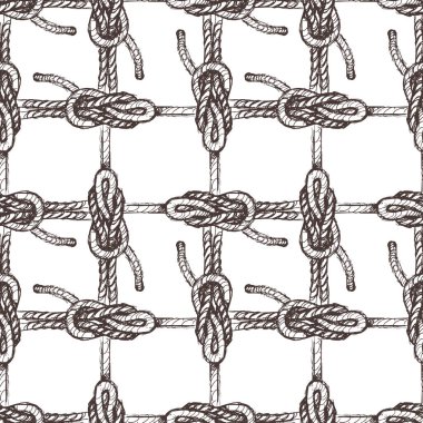 Çizilmiş deniz düğümlerinin kusursuz arkaplanı