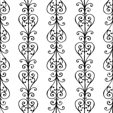 Taslakların kusursuz deseni dekoratif vintage iz sürücüsü