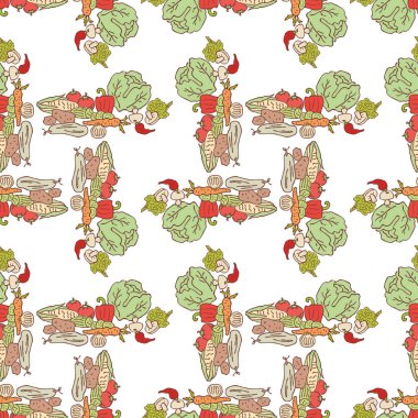 Çeşitli olgun sebzelerin kusursuz arka planı