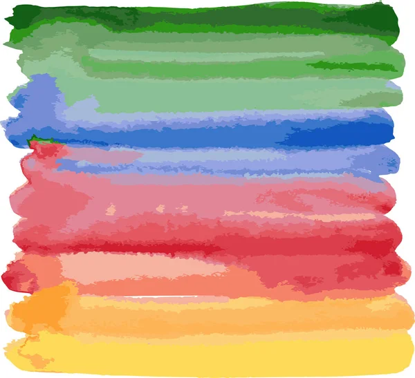 彩色涂料笔画水彩画的抽象背景 — 图库矢量图片