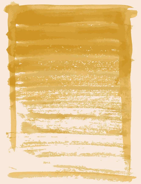 Aquarel Abstracte Achtergrond Van Getextureerde Penseelstreken Van Gele Verf — Stockvector