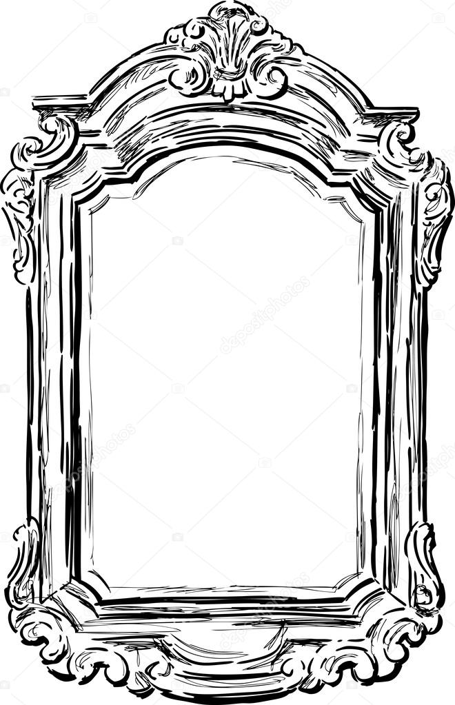 sketch of ancient frame
