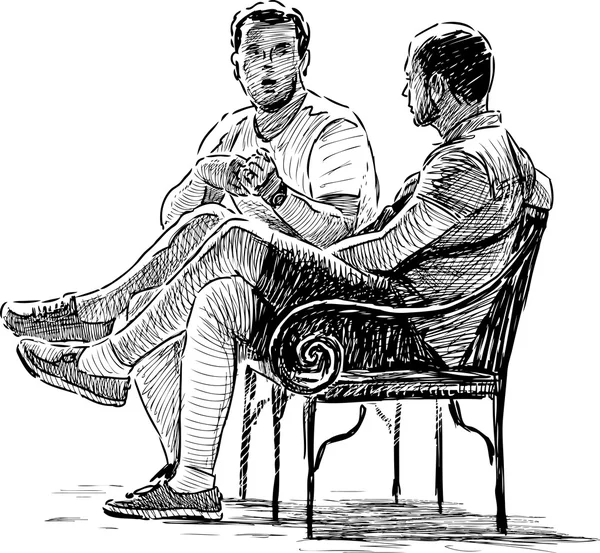 conversing erkek kroki