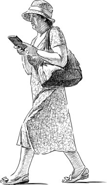 yaşlı kadın yürüme