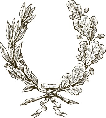 Laurel ve meşe dalları