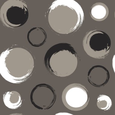 Grunge daireler gri-kahverengi veya takımları arka plan üzerinde