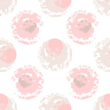 Beyaz zemin üzerine pembe ve bej lekesi